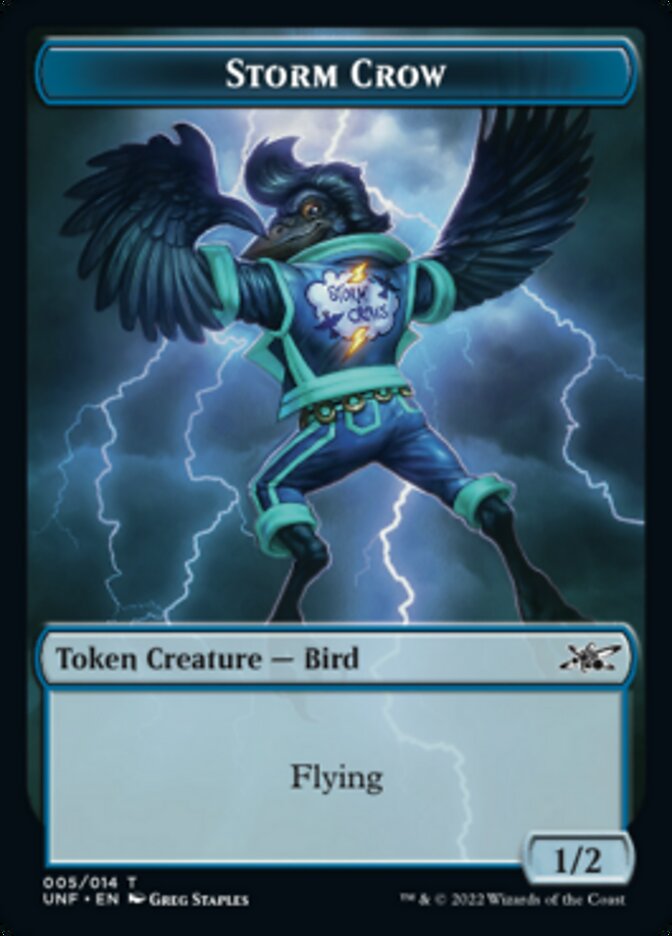 Storm Crow Token [Unfinity Tokens] | Anubis Games and Hobby