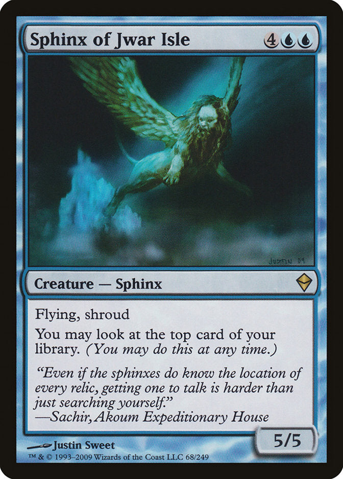 Sphinx of Jwar Isle [Zendikar] | Anubis Games and Hobby