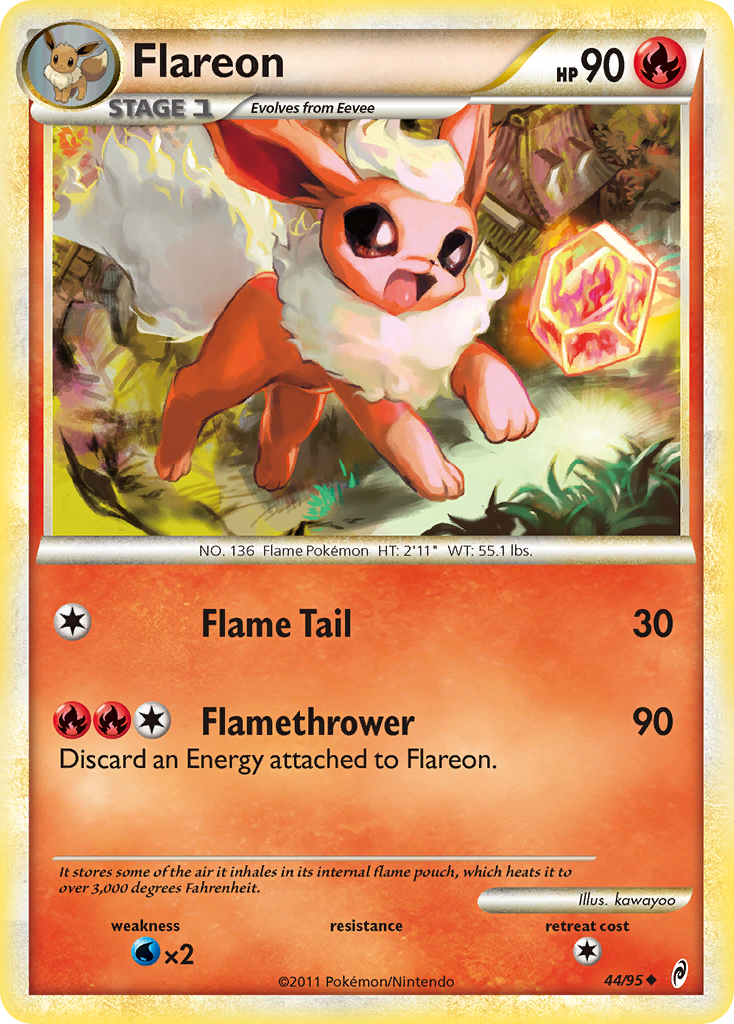 Flareon (44/95) [HeartGold & SoulSilver: Call of Legends] | Anubis Games and Hobby