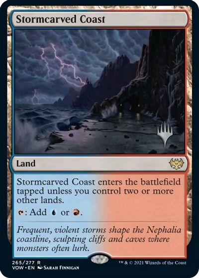 Stormcarved Coast (Promo Pack) [Innistrad: Crimson Vow Promos] | Anubis Games and Hobby