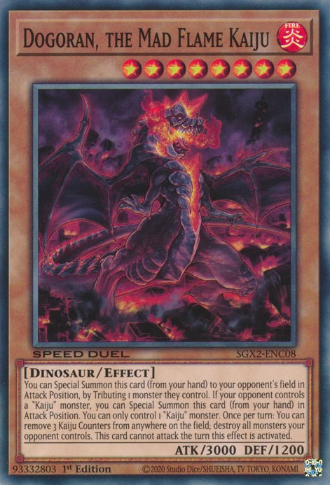 Dogoran, the Mad Flame Kaiju [SGX2-ENC08] Secret Rare | Anubis Games and Hobby