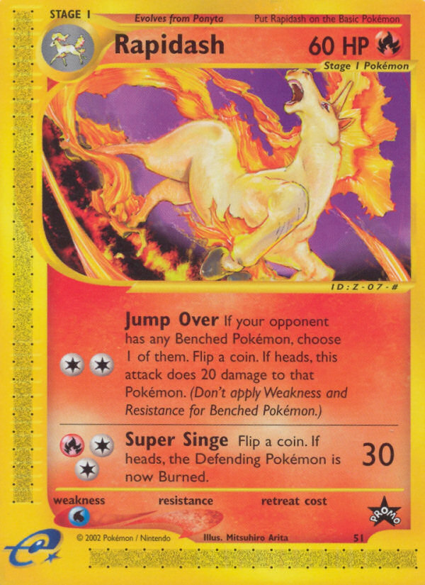 Rapidash (51) [Wizards of the Coast: Black Star Promos] | Anubis Games and Hobby