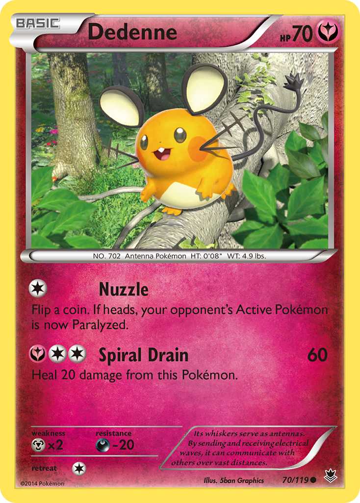 Dedenne (70/119) [XY: Phantom Forces] | Anubis Games and Hobby