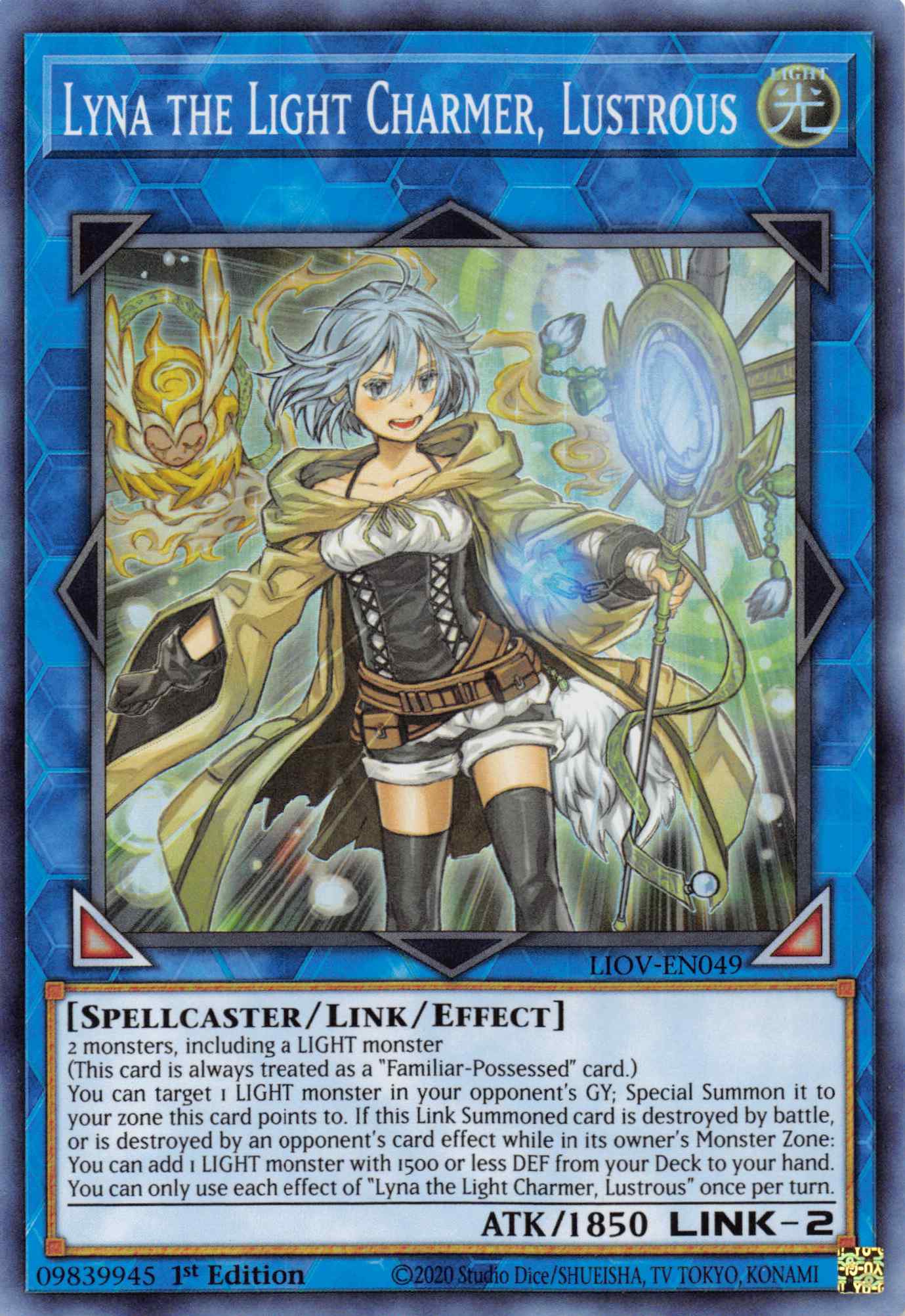 Lyna the Light Charmer, Lustrous [LIOV-EN049] Starlight Rare | Anubis Games and Hobby