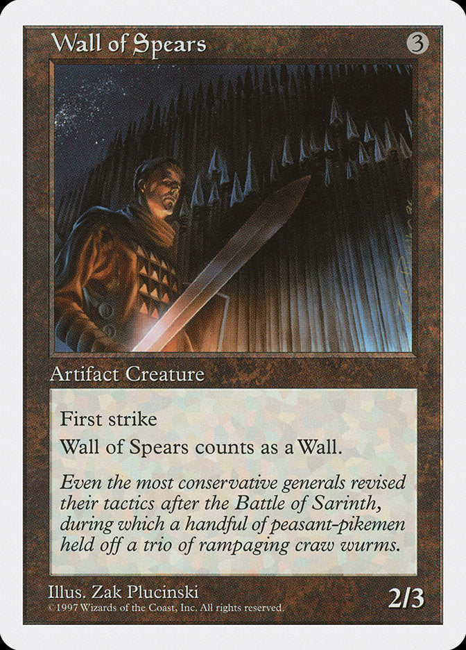 Wall of Spears [Fifth Edition] | Anubis Games and Hobby