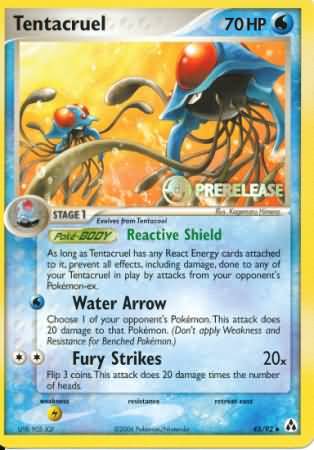 Tentacruel (45/92) (Prerelease Promo) [Nintendo: Black Star Promos] | Anubis Games and Hobby