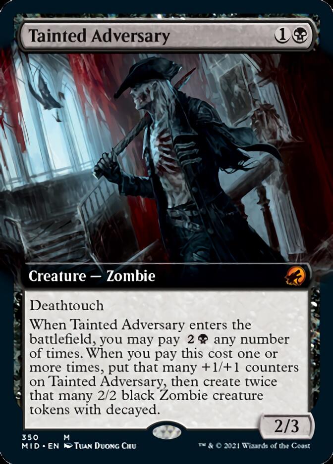 Tainted Adversary (Extended Art) [Innistrad: Midnight Hunt] | Anubis Games and Hobby