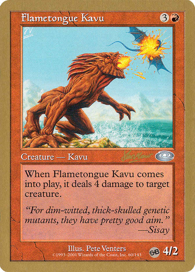 Flametongue Kavu (Sim Han How) (SB) [World Championship Decks 2002] | Anubis Games and Hobby