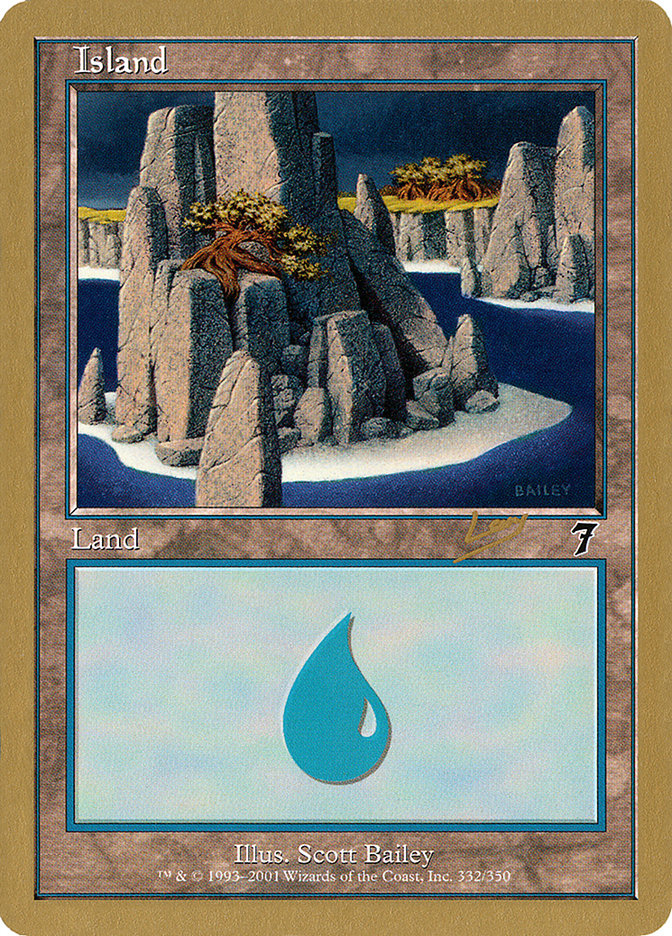 Island (rl332) (Raphael Levy) [World Championship Decks 2002] | Anubis Games and Hobby