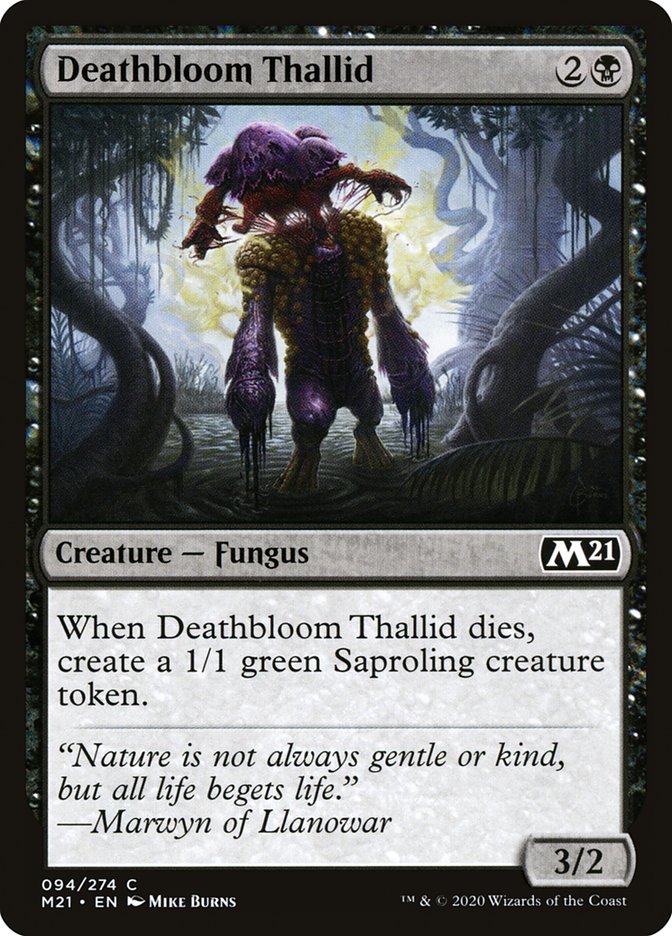Deathbloom Thallid [Core Set 2021] | Anubis Games and Hobby