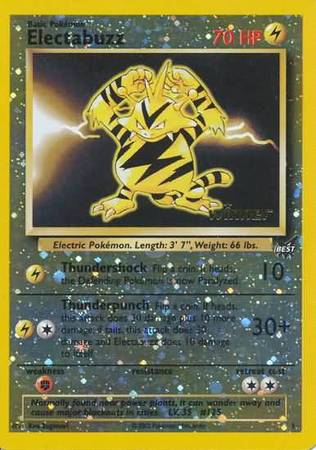 Electabuzz (1) (Winner) [Best of Promos] | Anubis Games and Hobby