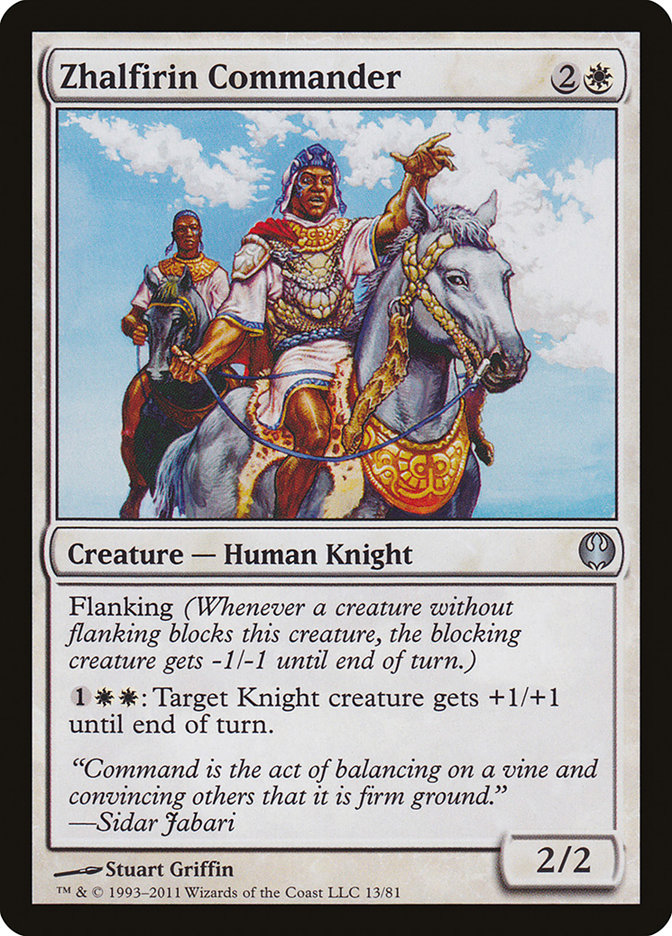 Zhalfirin Commander [Duel Decks: Knights vs. Dragons] | Anubis Games and Hobby