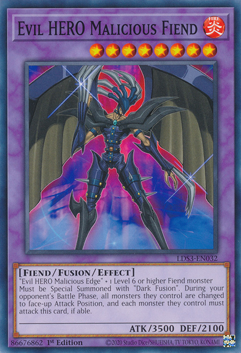 Evil HERO Malicious Fiend [LDS3-EN032] Common | Anubis Games and Hobby