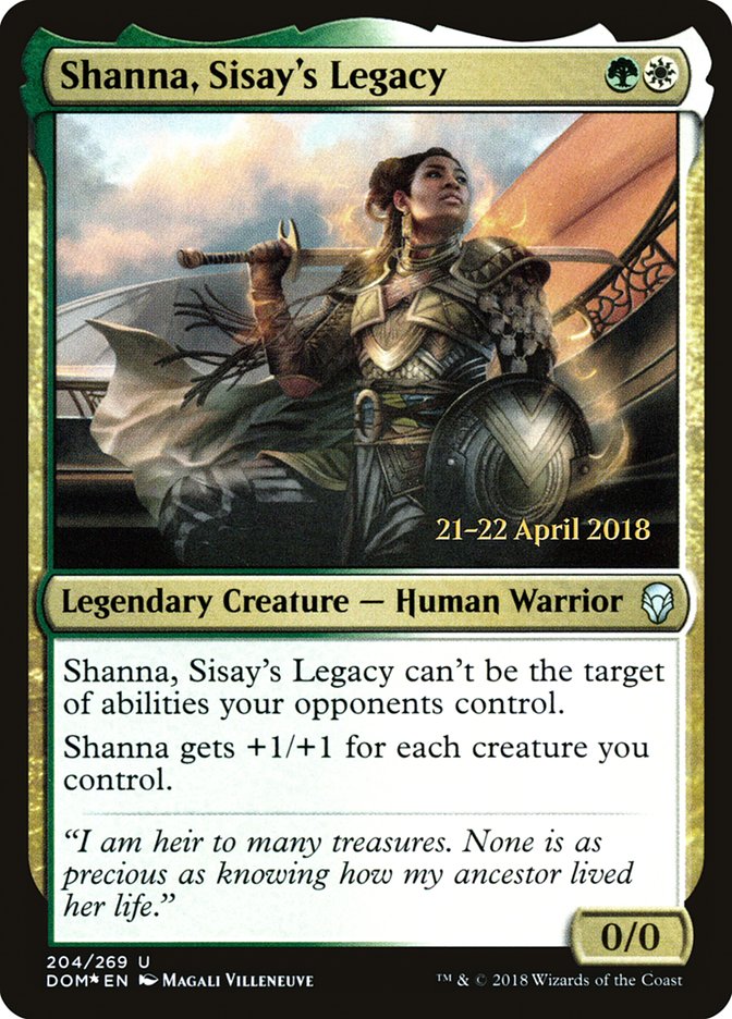 Shanna, Sisay's Legacy [Dominaria Prerelease Promos] | Anubis Games and Hobby