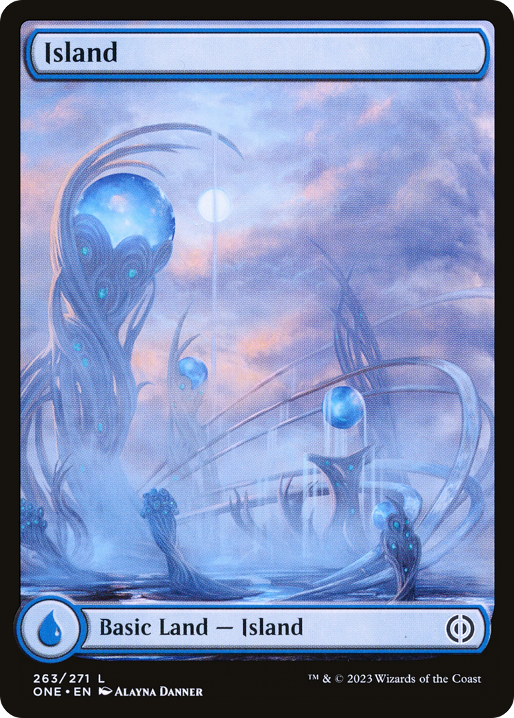 Island (263) (Full-Art) [Phyrexia: All Will Be One] | Anubis Games and Hobby