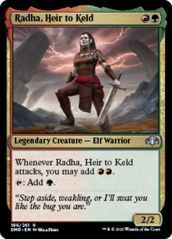 Radha, Heir to Keld [Dominaria Remastered] | Anubis Games and Hobby