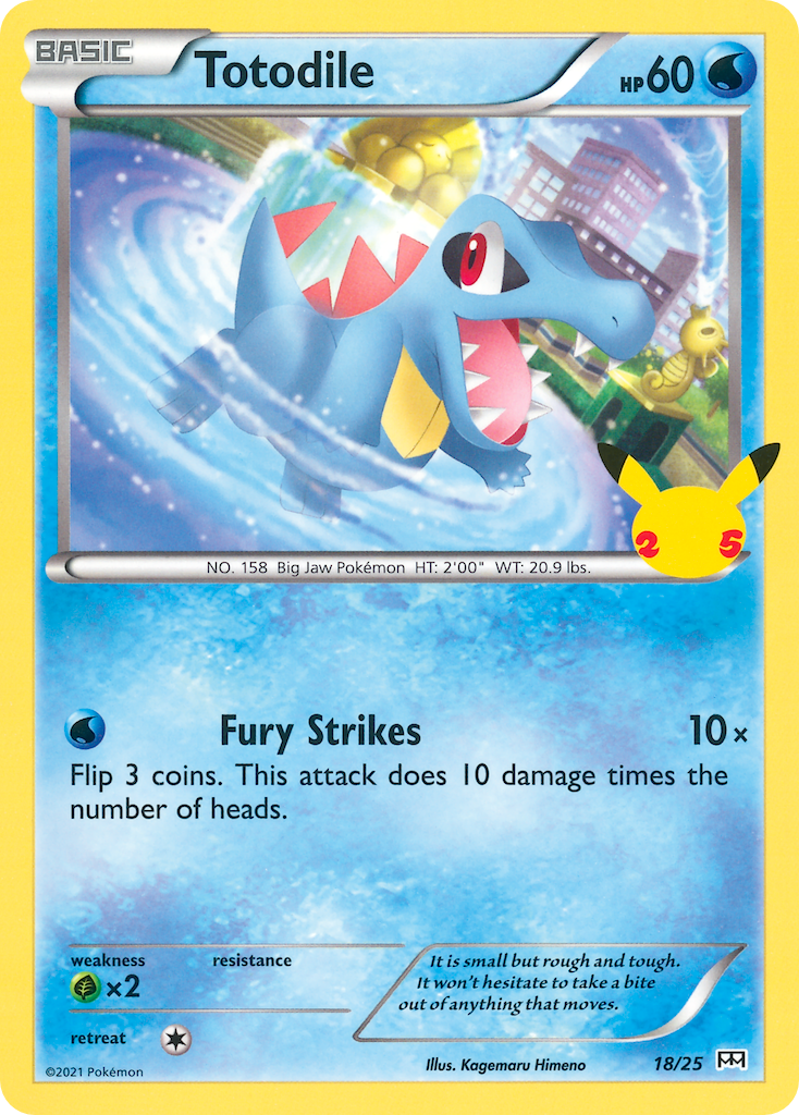 Totodile (18/25) [McDonald's 25th Anniversary] | Anubis Games and Hobby