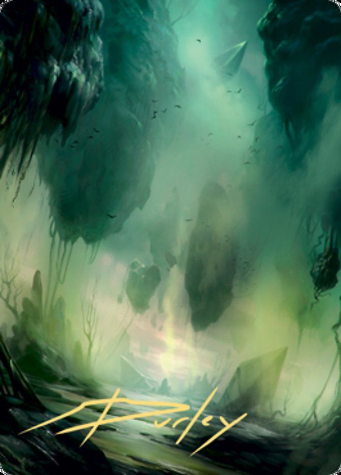 Swamp 1 Art Card (Gold-Stamped Signature) [Zendikar Rising Art Series] | Anubis Games and Hobby