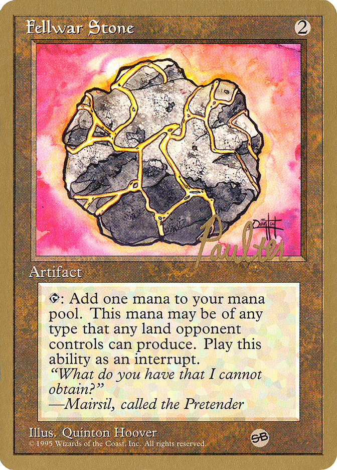 Fellwar Stone (Preston Poulter) (SB) [Pro Tour Collector Set] | Anubis Games and Hobby