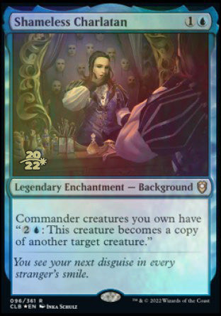 Shameless Charlatan [Commander Legends: Battle for Baldur's Gate Prerelease Promos] | Anubis Games and Hobby