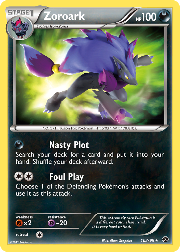 Zoroark (102/99) [Black & White: Next Destinies] | Anubis Games and Hobby