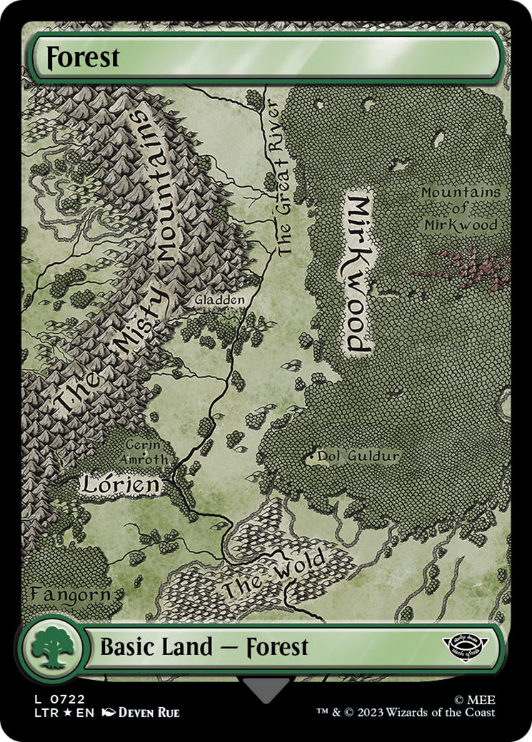 Forest (0722) (Surge Foil) [The Lord of the Rings: Tales of Middle-Earth] | Anubis Games and Hobby