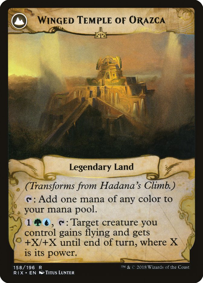 Hadana's Climb // Winged Temple of Orazca [Rivals of Ixalan] | Anubis Games and Hobby