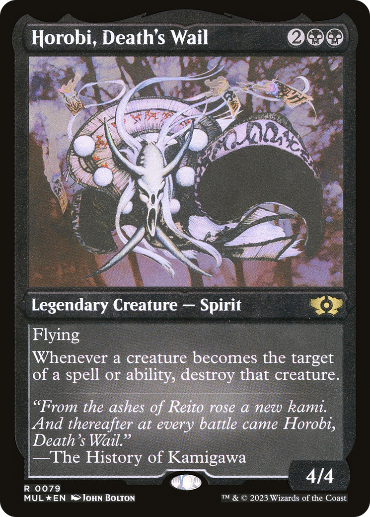 Horobi, Death's Wail (Foil Etched) [Multiverse Legends] | Anubis Games and Hobby