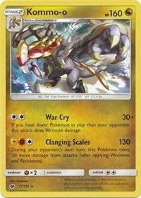 Kommo-o (77/111) (Cracked Ice Holo) (Theme Deck Exclusive) [Sun & Moon: Crimson Invasion] | Anubis Games and Hobby