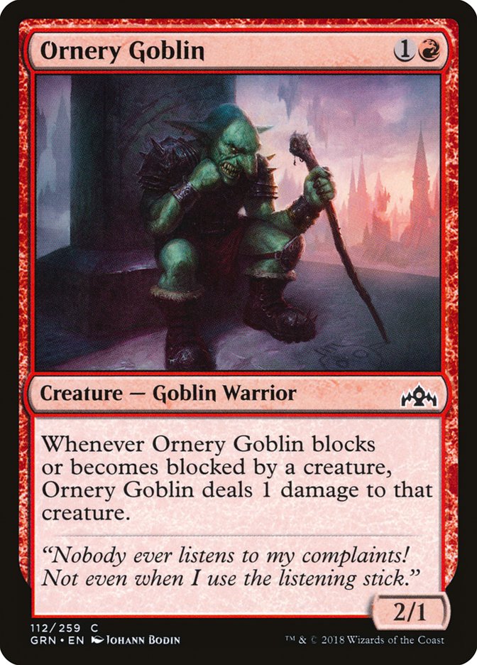 Ornery Goblin [Guilds of Ravnica] | Anubis Games and Hobby