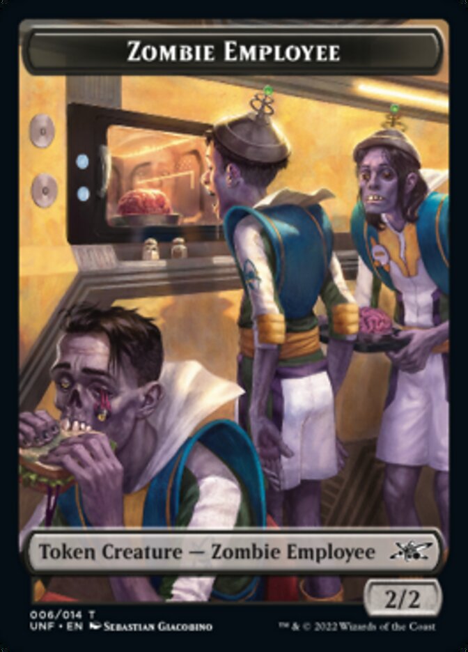 Zombie Employee Token [Unfinity Tokens] | Anubis Games and Hobby