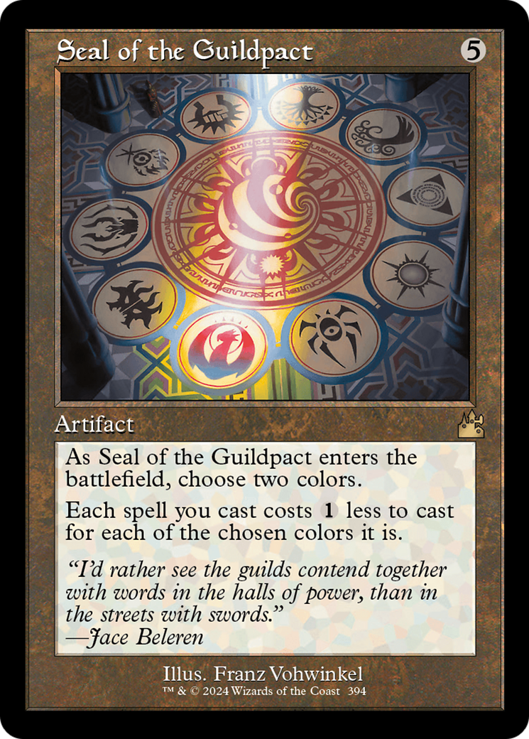 Seal of the Guildpact (Retro Frame) [Ravnica Remastered] | Anubis Games and Hobby