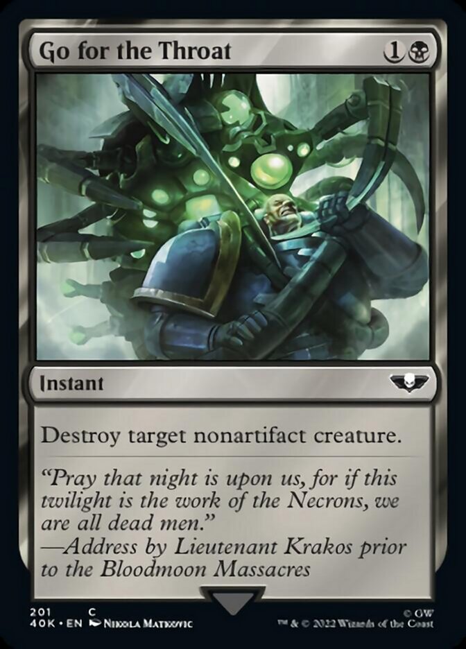 Go for the Throat (Surge Foil) [Warhammer 40,000] | Anubis Games and Hobby