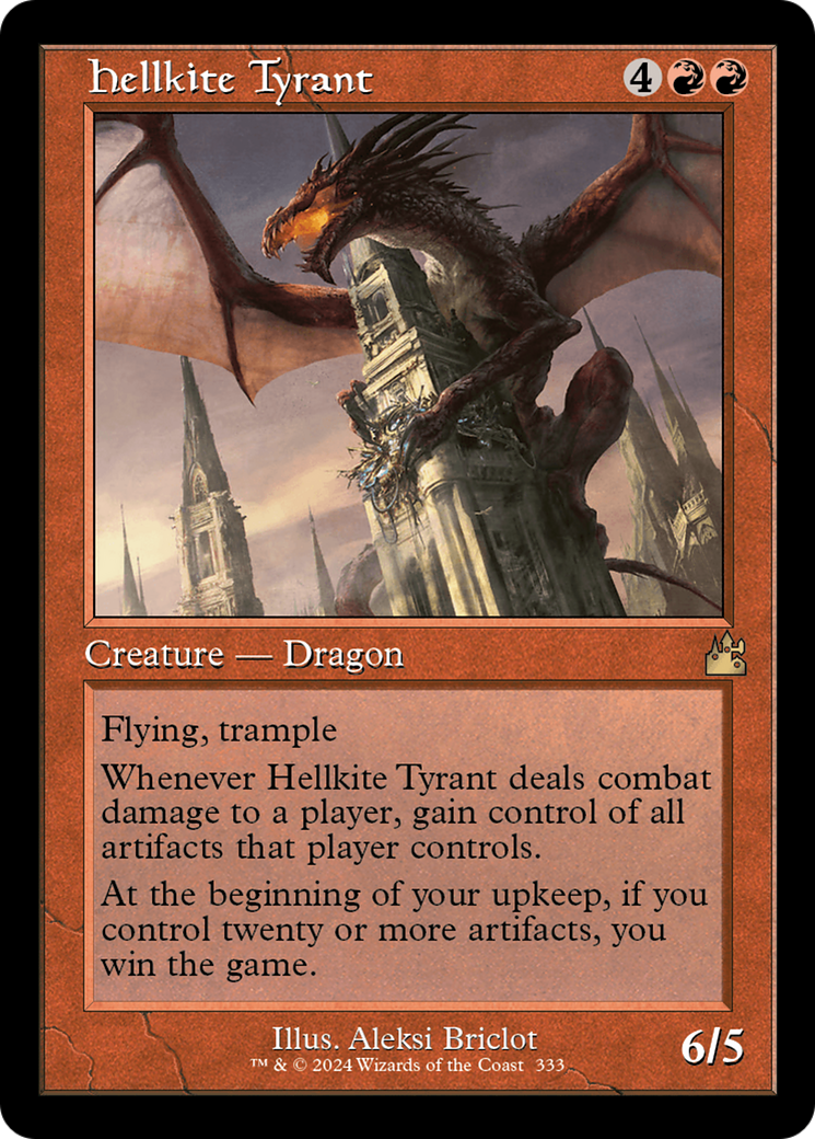 Hellkite Tyrant (Retro Frame) [Ravnica Remastered] | Anubis Games and Hobby