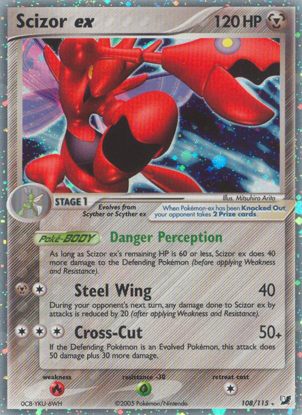Scizor ex (108/115) [EX: Unseen Forces] | Anubis Games and Hobby