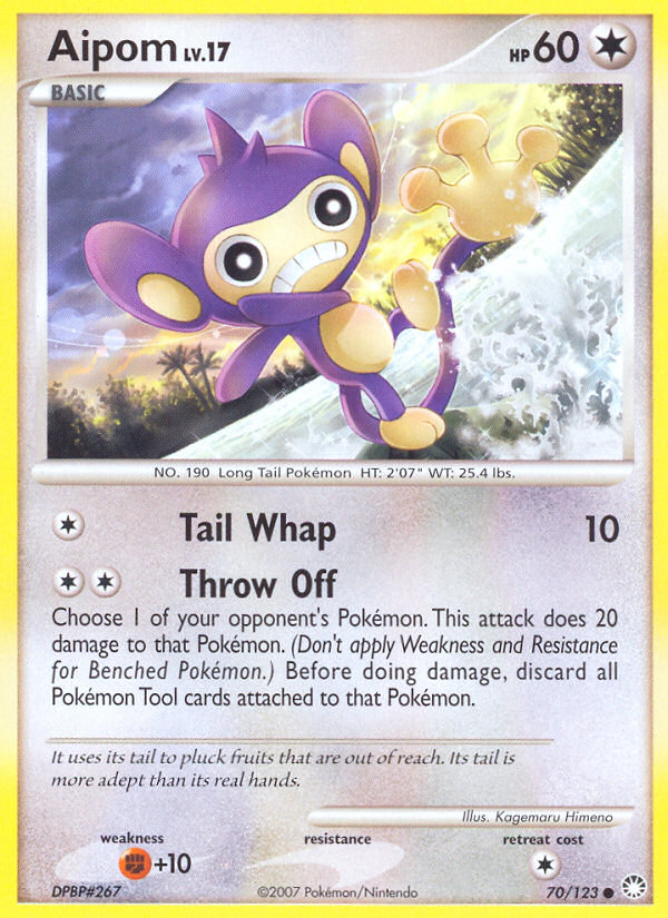 Aipom (70/123) [Diamond & Pearl: Mysterious Treasures] | Anubis Games and Hobby
