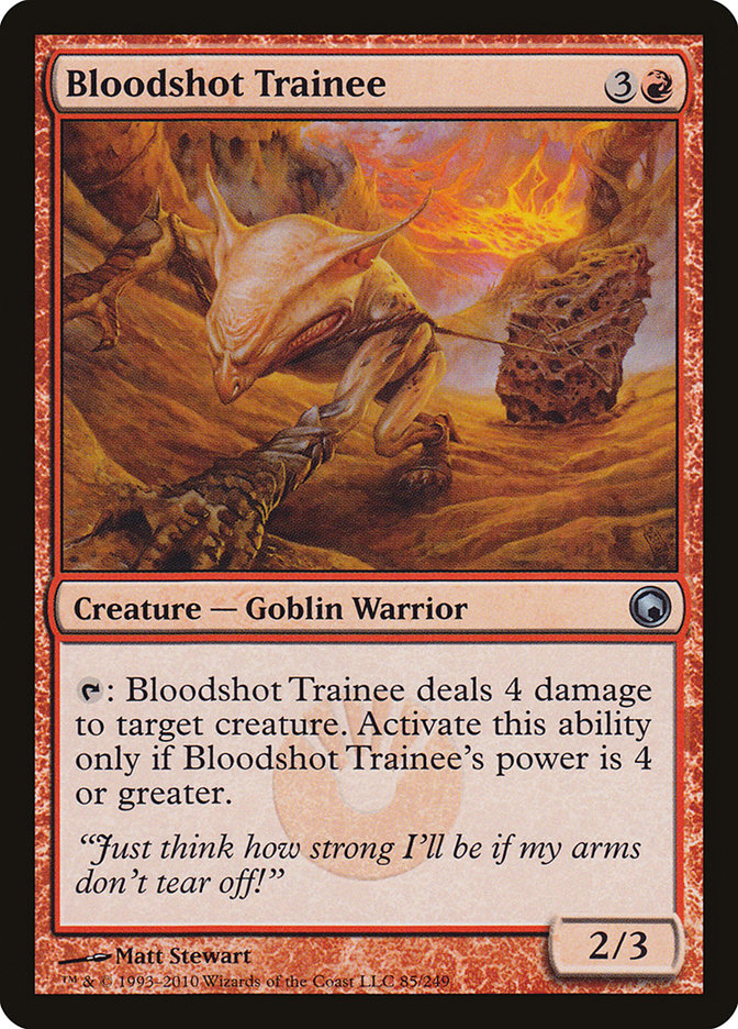 Bloodshot Trainee [Scars of Mirrodin] | Anubis Games and Hobby