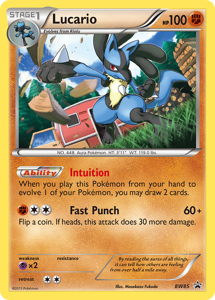 Lucario (BW85) [Black & White: Black Star Promos] | Anubis Games and Hobby