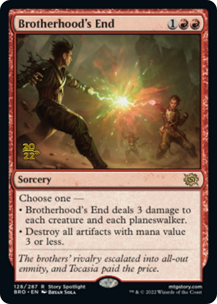 Brotherhood's End [The Brothers' War Prerelease Promos] | Anubis Games and Hobby