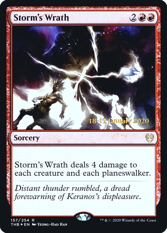 Storm's Wrath [Theros Beyond Death Prerelease Promos] | Anubis Games and Hobby