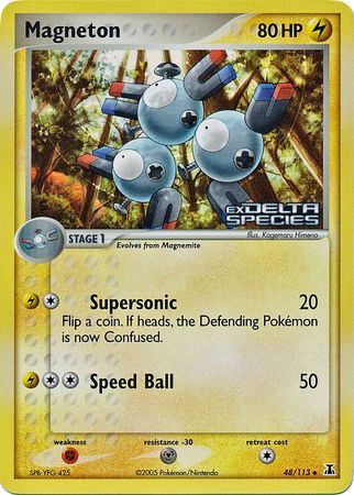 Magneton (48/113) (Stamped) [EX: Delta Species] | Anubis Games and Hobby