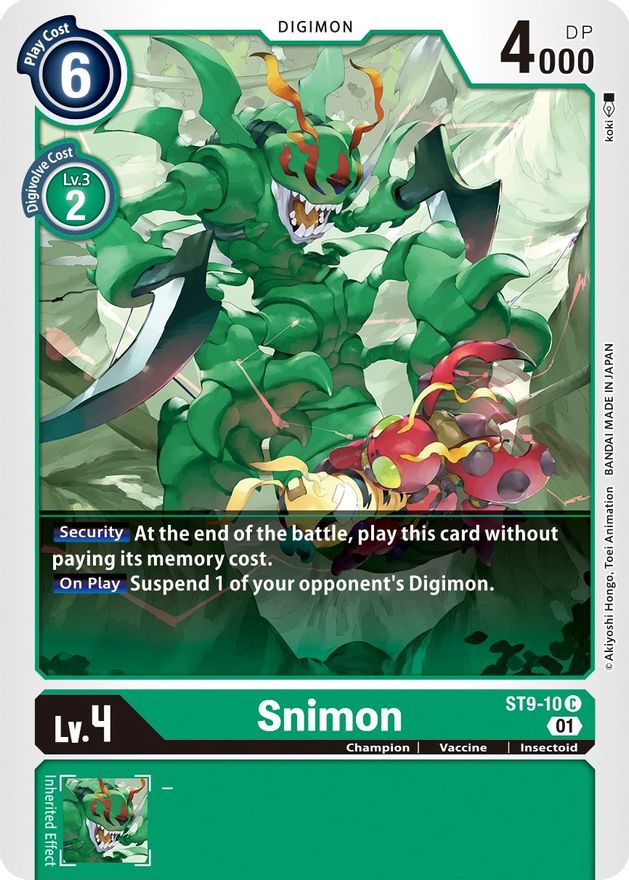 Snimon [ST9-10] [Starter Deck: Ultimate Ancient Dragon] | Anubis Games and Hobby