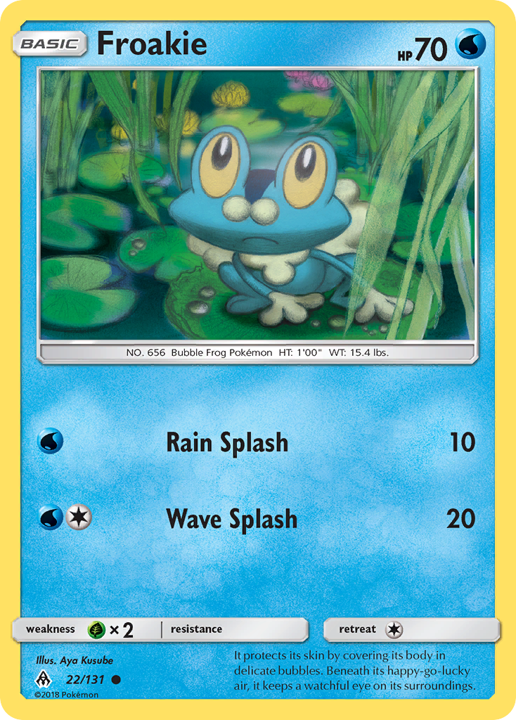 Froakie (22/131) [Sun & Moon: Forbidden Light] | Anubis Games and Hobby