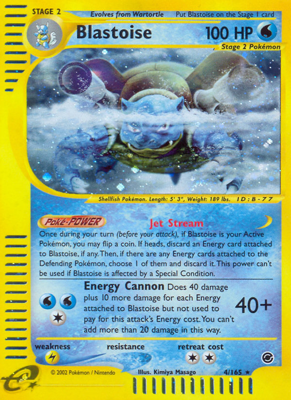 Blastoise (4/165) [Expedition: Base Set] | Anubis Games and Hobby