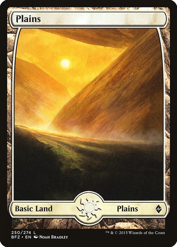 Plains (250) (Full Art) [Battle for Zendikar] | Anubis Games and Hobby