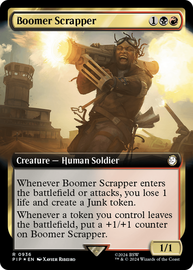 Boomer Scrapper (Extended Art) (Surge Foil) [Fallout] | Anubis Games and Hobby