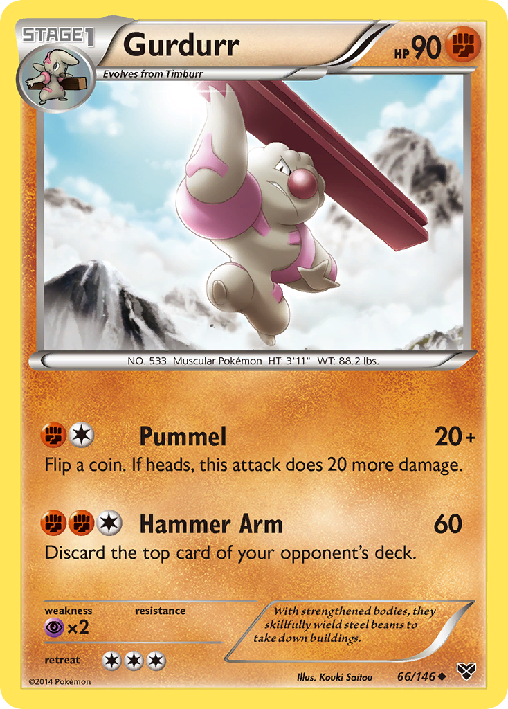 Gurdurr (66/146) [XY: Base Set] | Anubis Games and Hobby