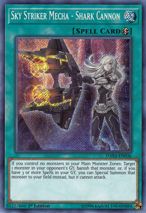 Sky Striker Mecha - Shark Cannon [DASA-EN036] Secret Rare | Anubis Games and Hobby