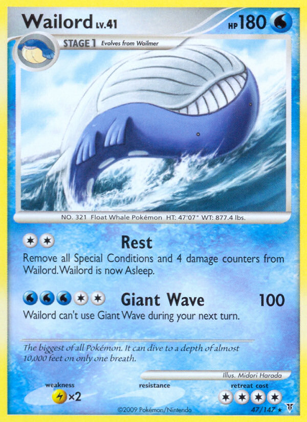 Wailord (47/147) [Platinum: Supreme Victors] | Anubis Games and Hobby