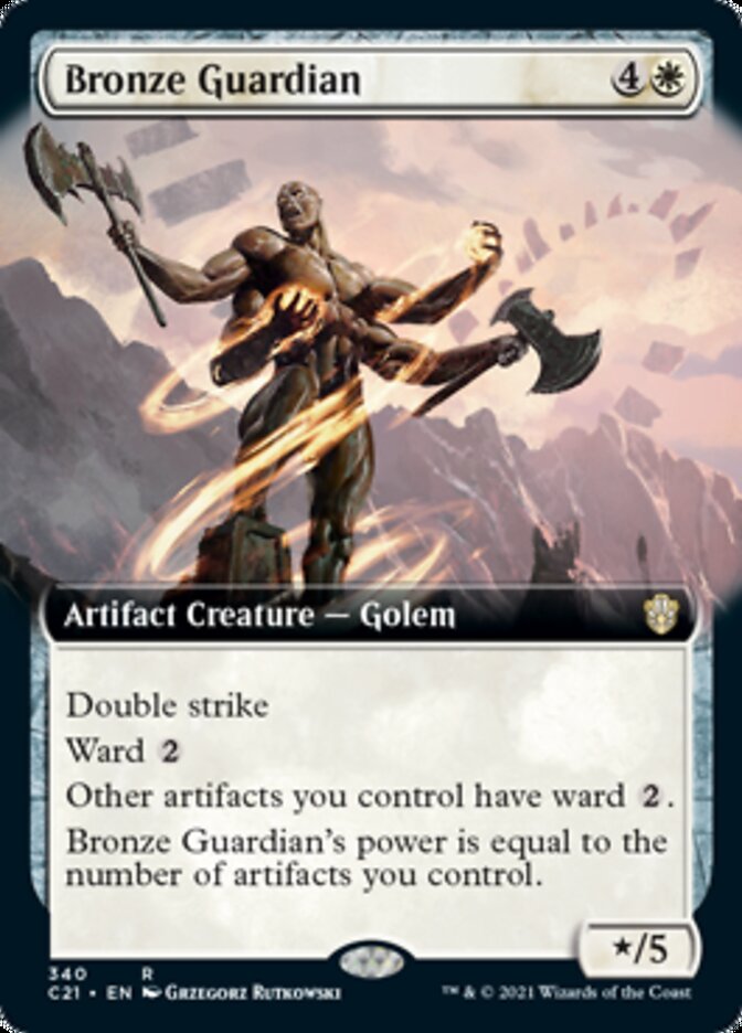 Bronze Guardian (Extended Art) [Commander 2021] | Anubis Games and Hobby